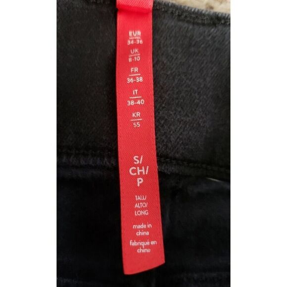 Spanx Black Pull On Denim Pants Skinny Jeggings High Waisted Womens Sz S Petite - Picture 13 of 13